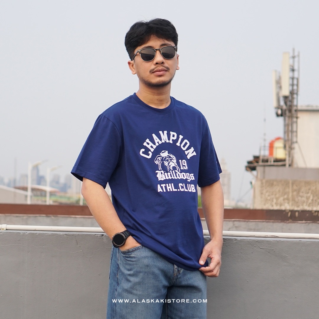 Printed T-shirt by Chmpion Blue CH4094