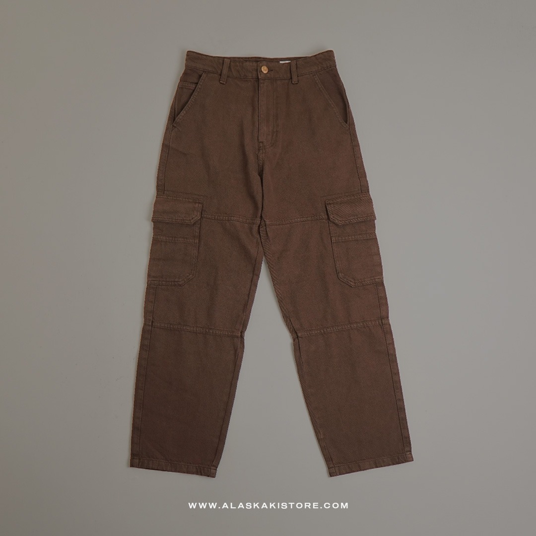 Loose Cargo Pants Dark Brown BS5035