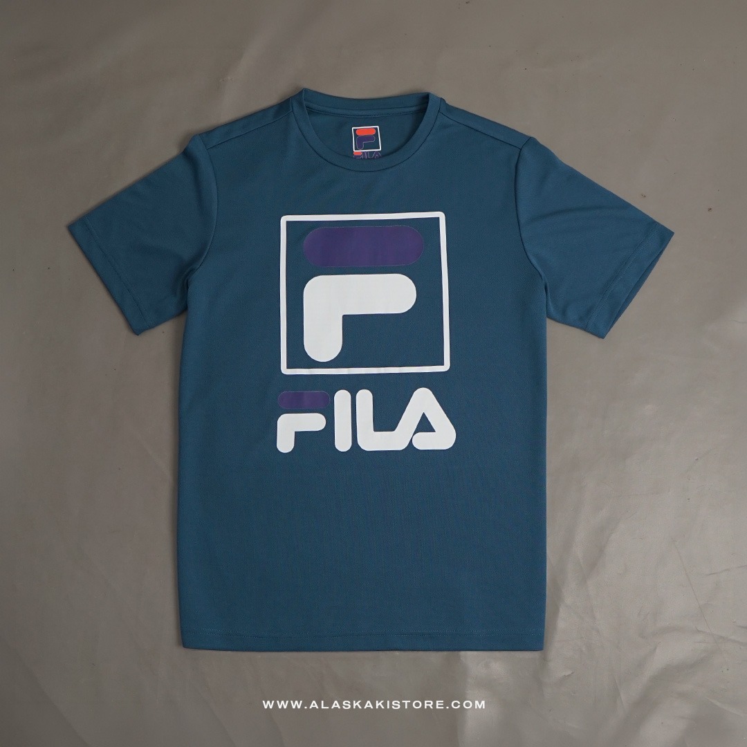 Quickdry Tshirt Green Logo White FL4012