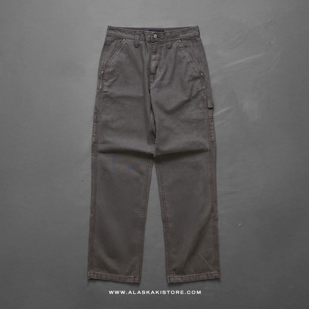 Baggy Carpenter Pants Washed Grey AP5003