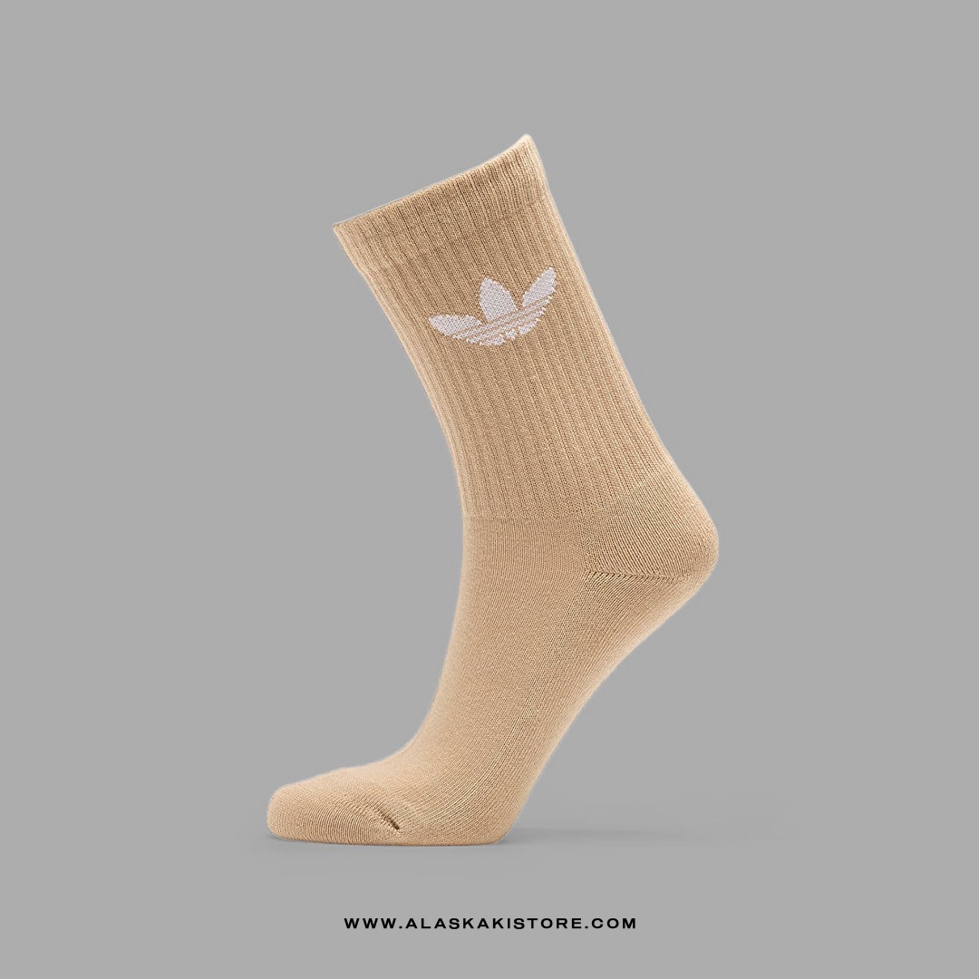 Trefoil Crew Socks Khaki AD9015