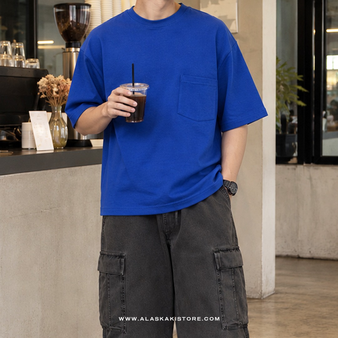 Heavyweight Oversized Tees Blue CI4057