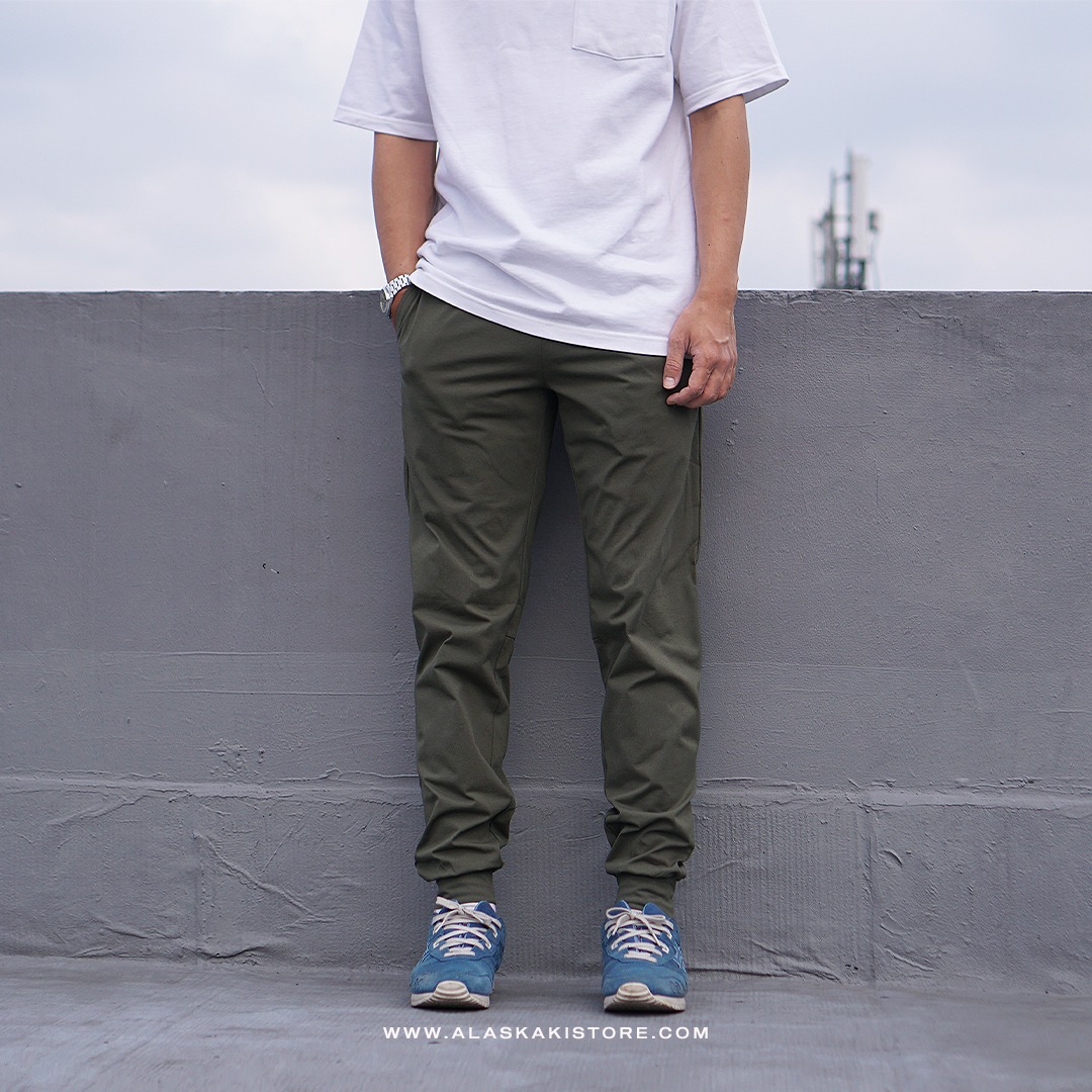 Dry stretch Jogger Pants Olive GU5010
