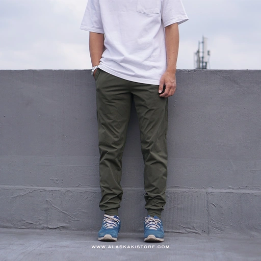 Dry stretch Jogger Pants Olive GU5010