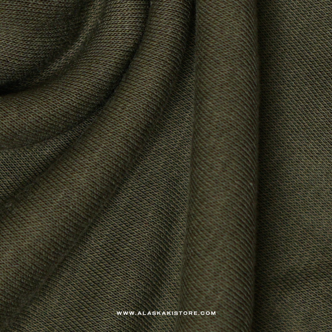Printed Logo Crewneck Sweatshirt Olive GA7009