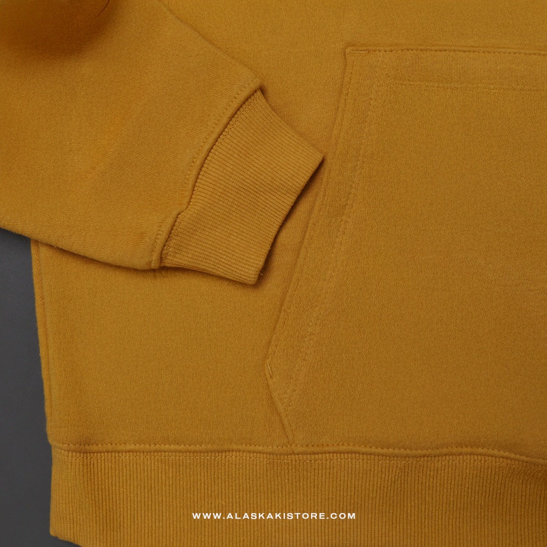 Fleece Pullover Hoodie Mustard GA1044