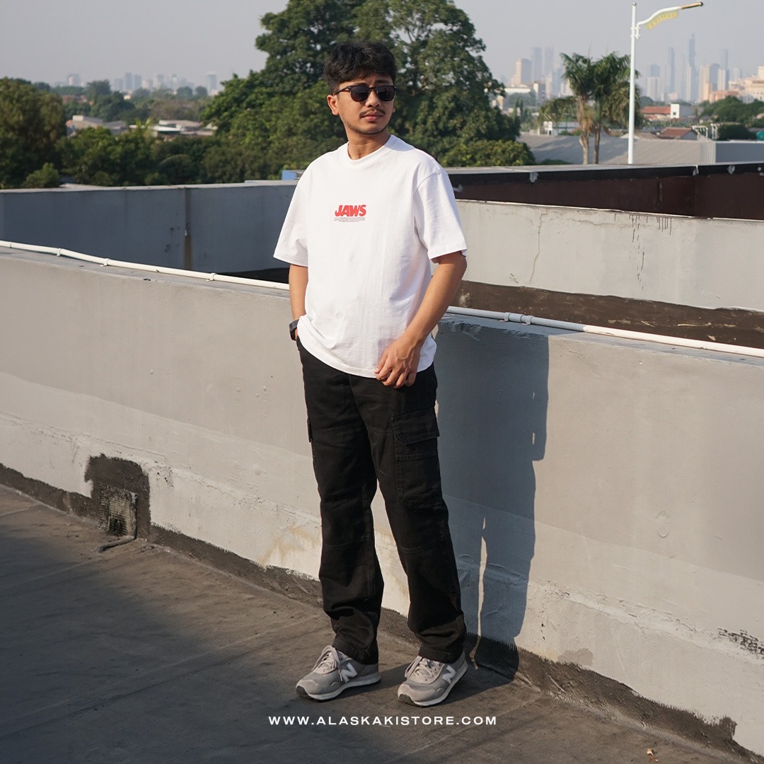 Loose Cargo Pants Black BS5033