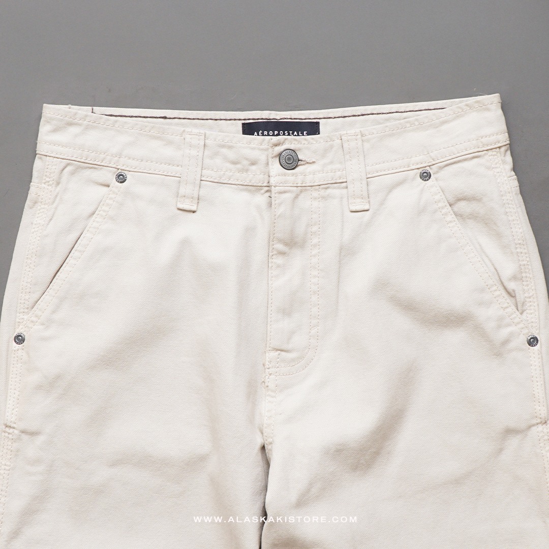 Baggy Carpenter Pants Off White AP5004