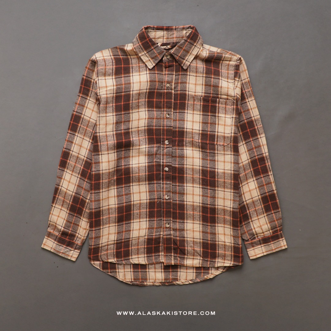 Flannel Shirt by Common Issue Brown CI2001