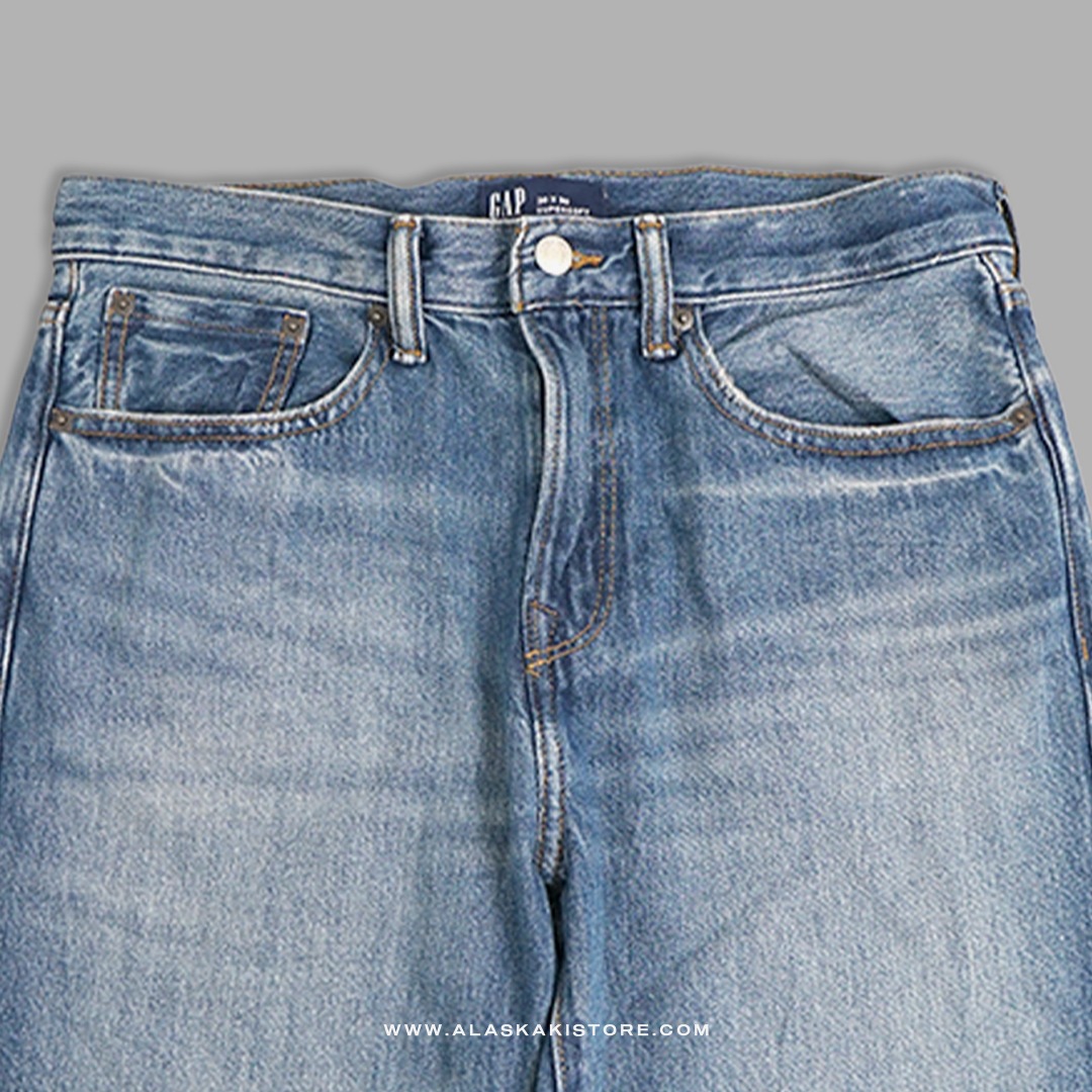 Loose/Relaxed Fit Jeans Blue Washed GA5026