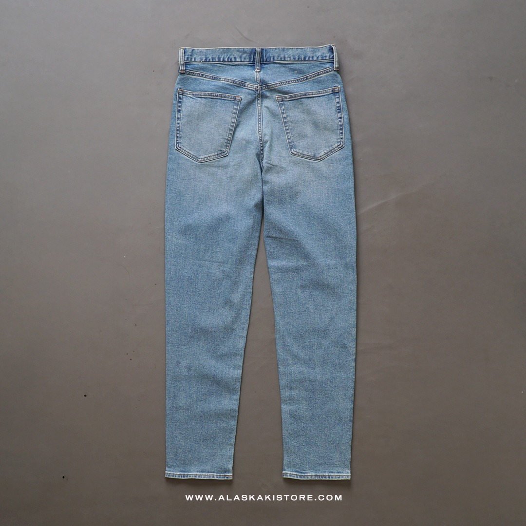 Slim Fit Jeans Trousers Light Washed GU5018