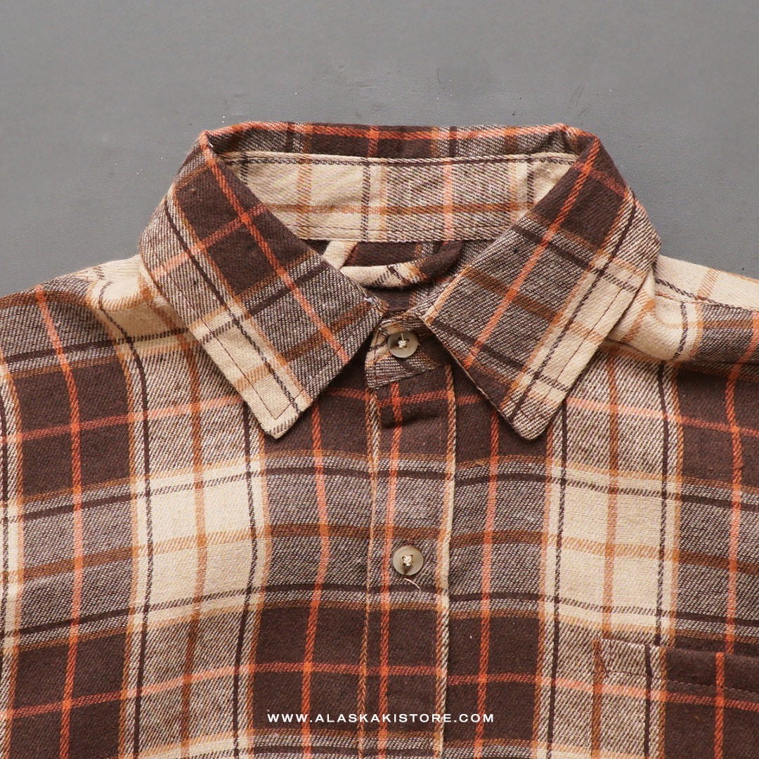Flannel Shirt by Common Issue Brown CI2001