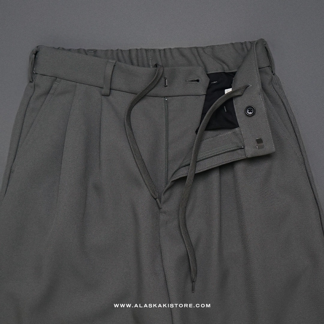 Wide Loose Pants Olive GU5037