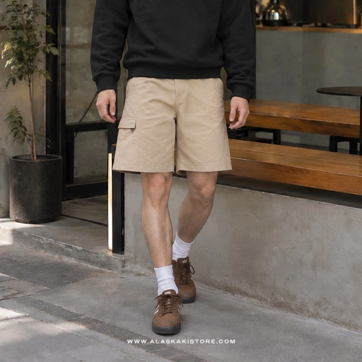 Cargo Short Pants Beige CO6004
