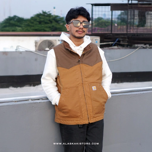 Image of Montana Vest Jacket Brown CR1009