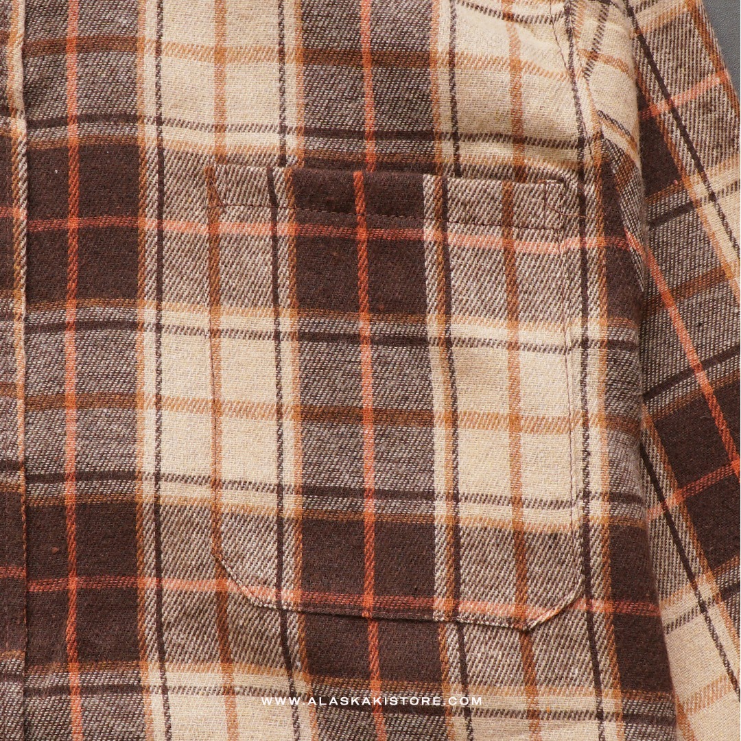 Flannel Shirt by Common Issue Brown CI2001