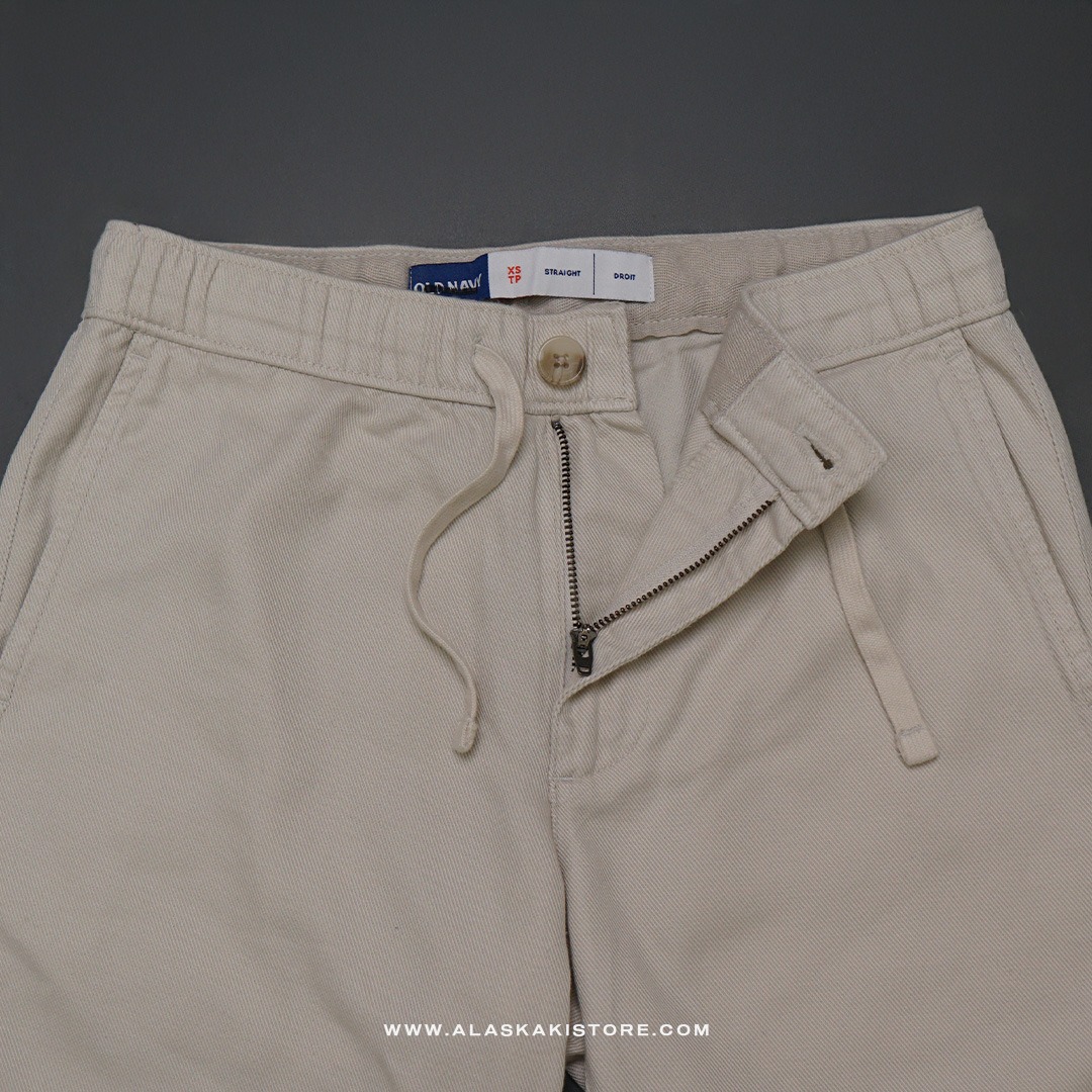 Straight Fit Linen Pants Beige ON5103