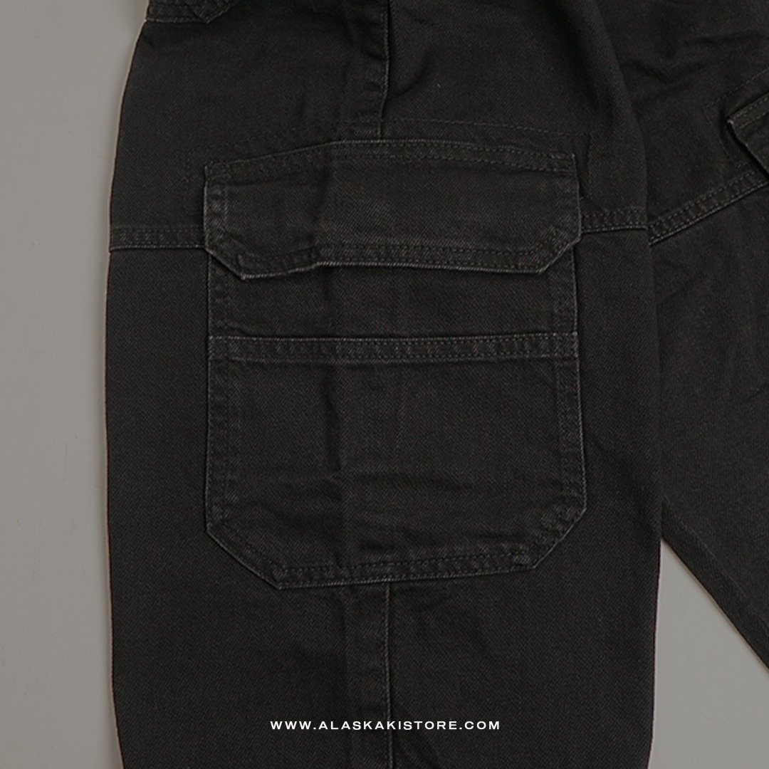 Loose Cargo Pants Black BS5033