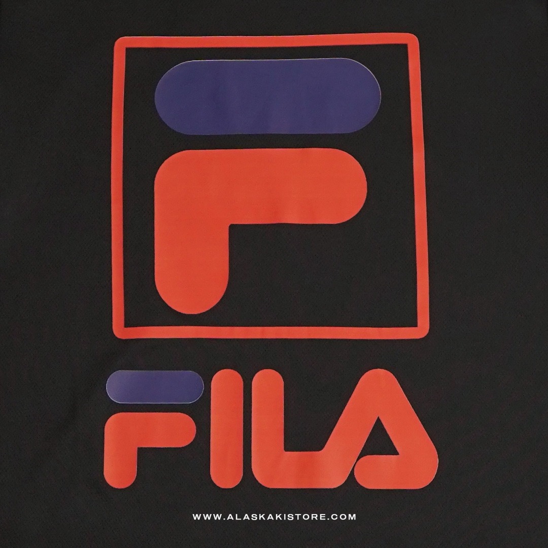 Quickdry Tshirt Black Logo Red FL4016
