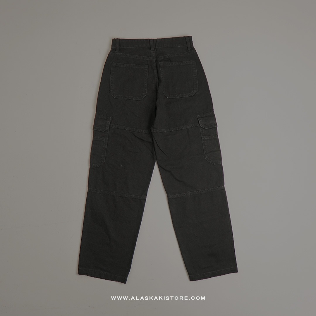 Loose Cargo Pants Black BS5033