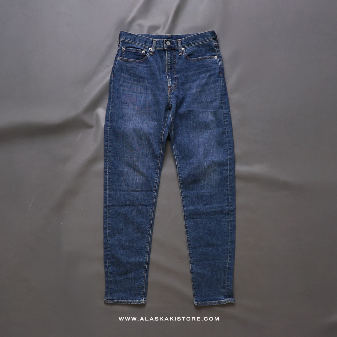 Slim Fit Jeans Trousers Blue Washed GU5012