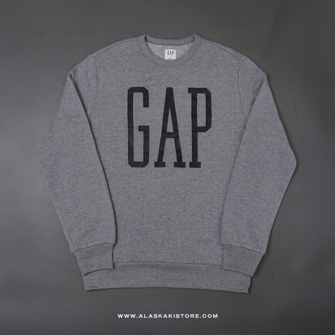 Printed Logo Crewneck Sweatshirt Grey GA7010