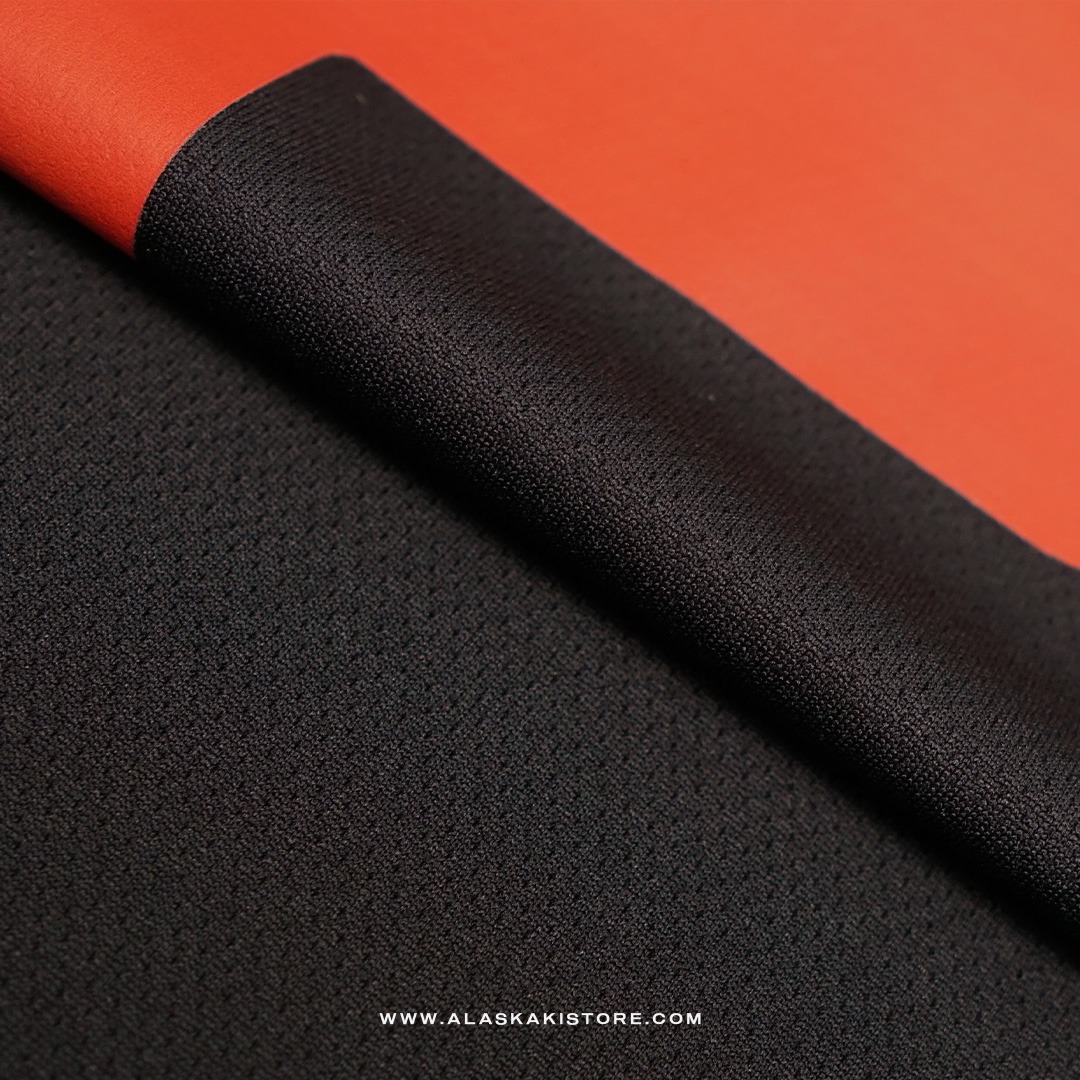 Quickdry Tshirt Black Logo Red FL4016