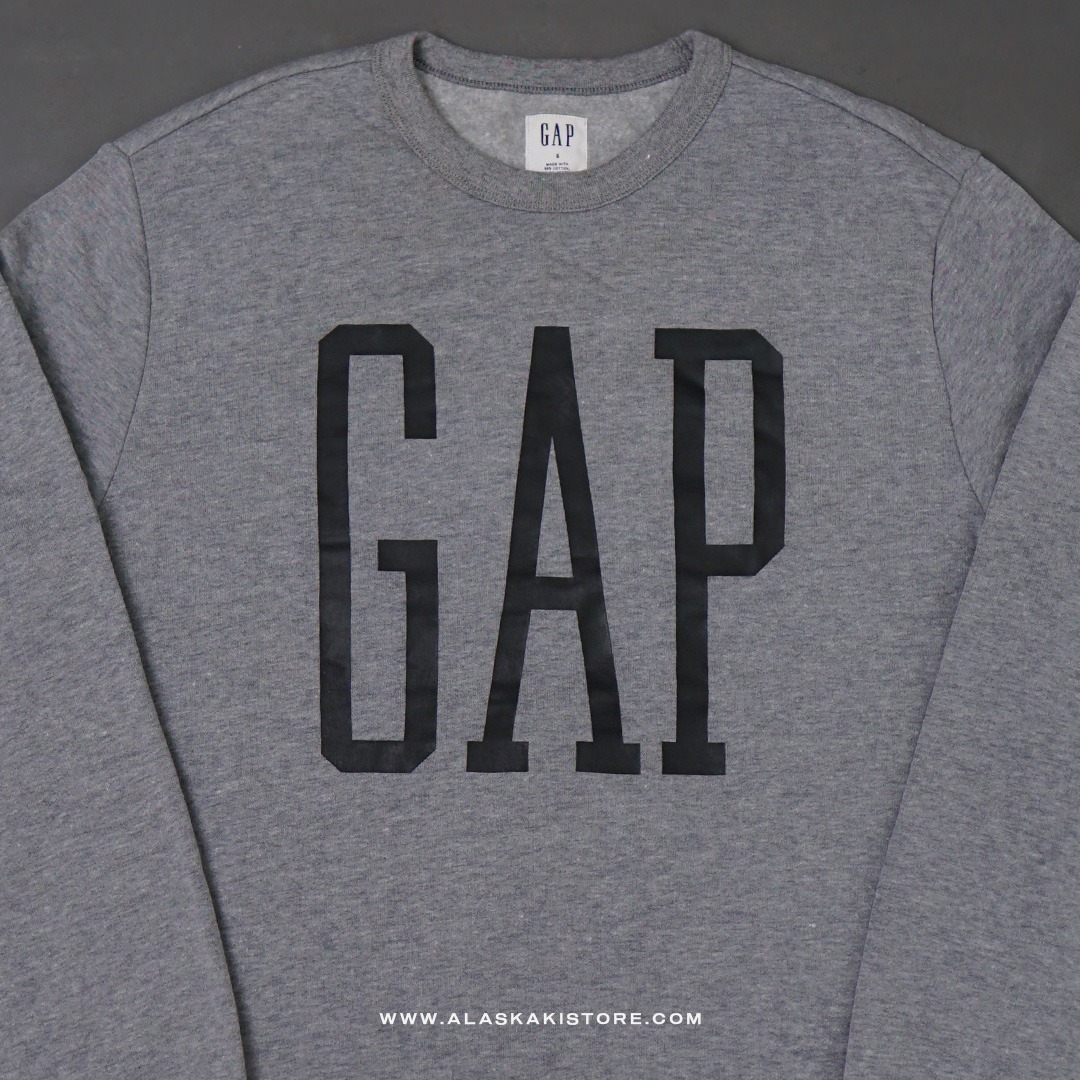 Printed Logo Crewneck Sweatshirt Grey GA7010