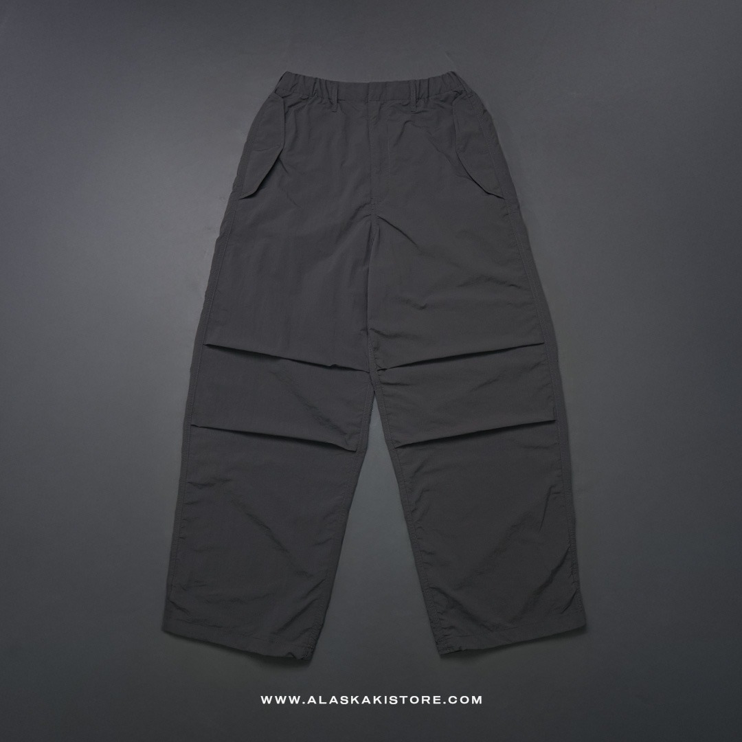 Loose Fit Parachute Pants Dark Grey GU5033