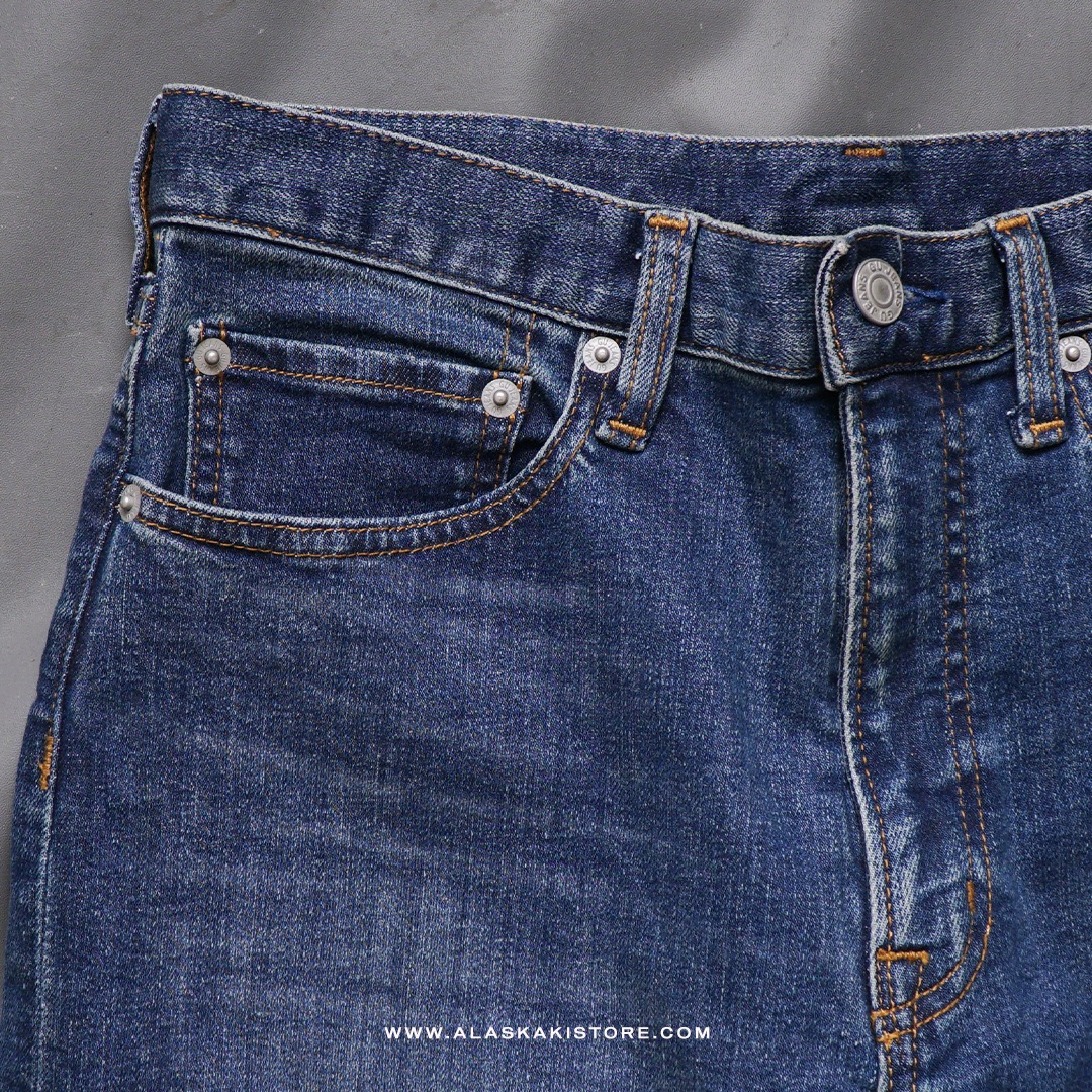 Slim Fit Jeans Trousers Blue Washed GU5012