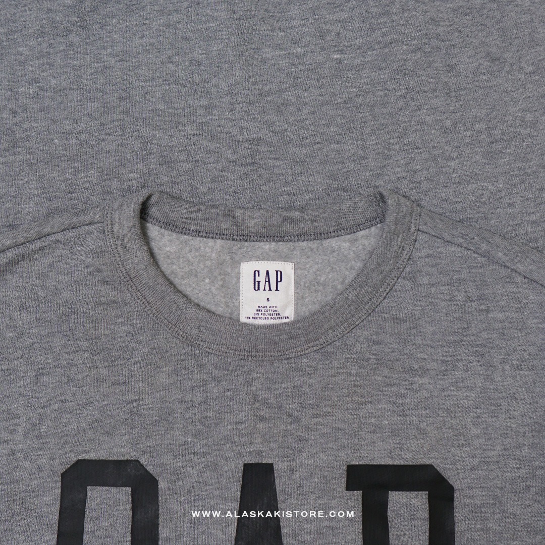 Printed Logo Crewneck Sweatshirt Grey GA7010