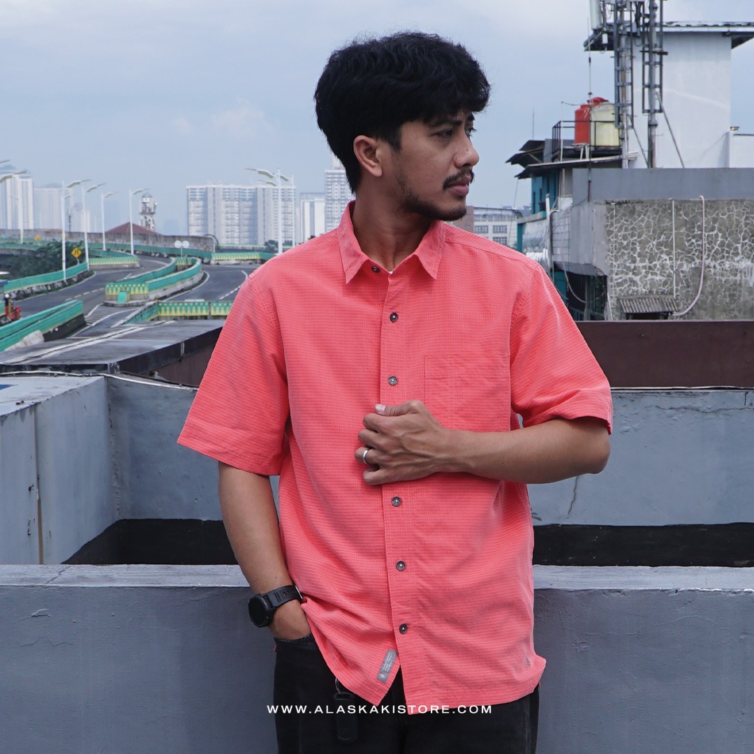 Pucker Dry Short Sleeve Shirt Red RR2009