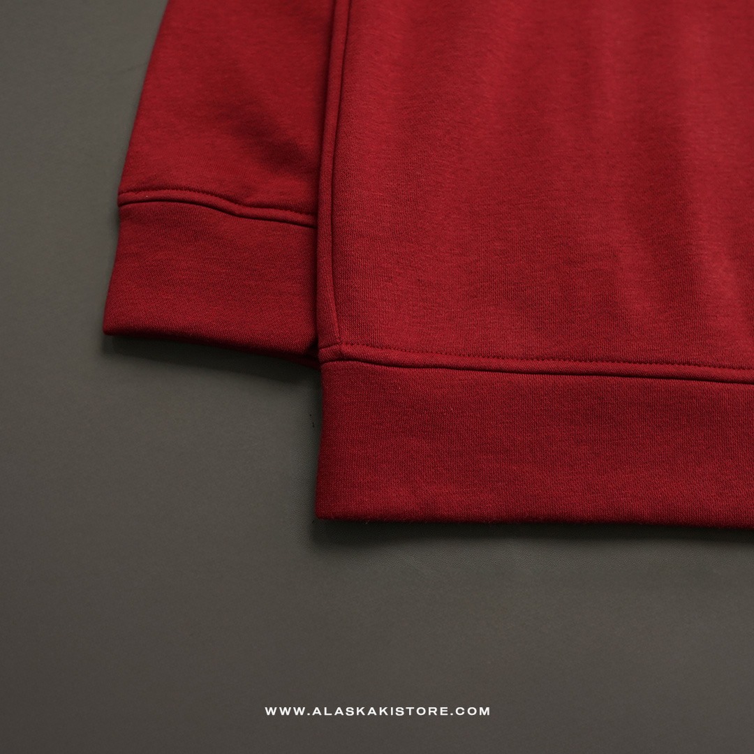 Half Zip Sweatshirt Maroon NC1012