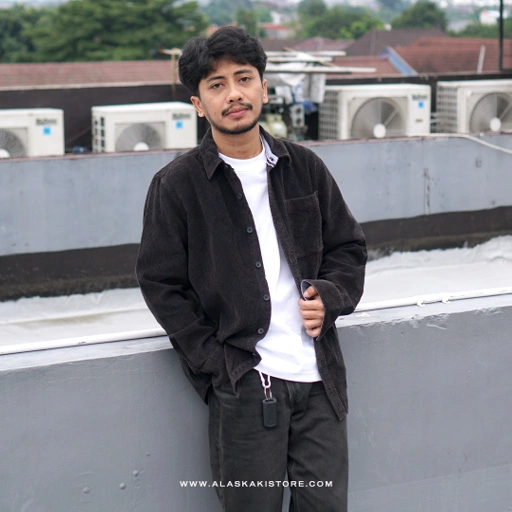 Image of Longsleeve Corduroy Shirt Black SS2008