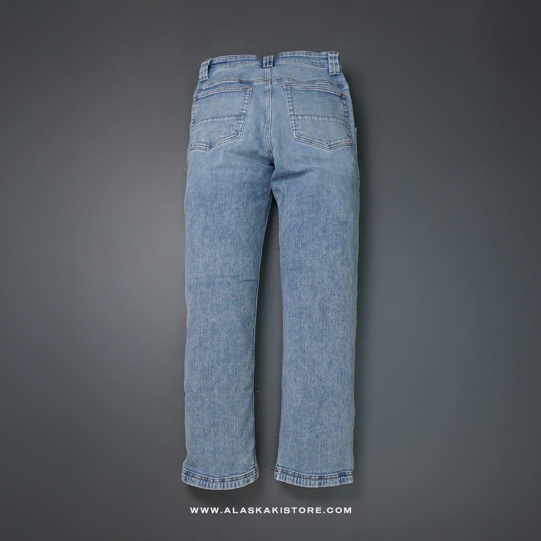 Relaxed Fit Denim Workpants Light Wash DL5018
