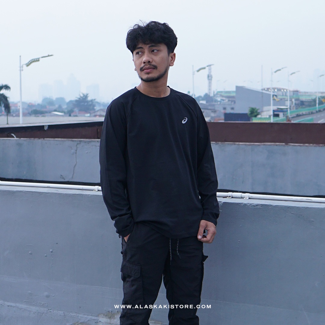 Long Sleeve Running Shirt Black AS4004