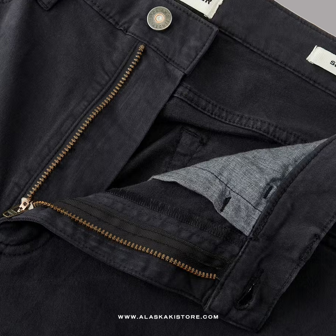 Twill Pants Slim Fit Charcoal FT5019