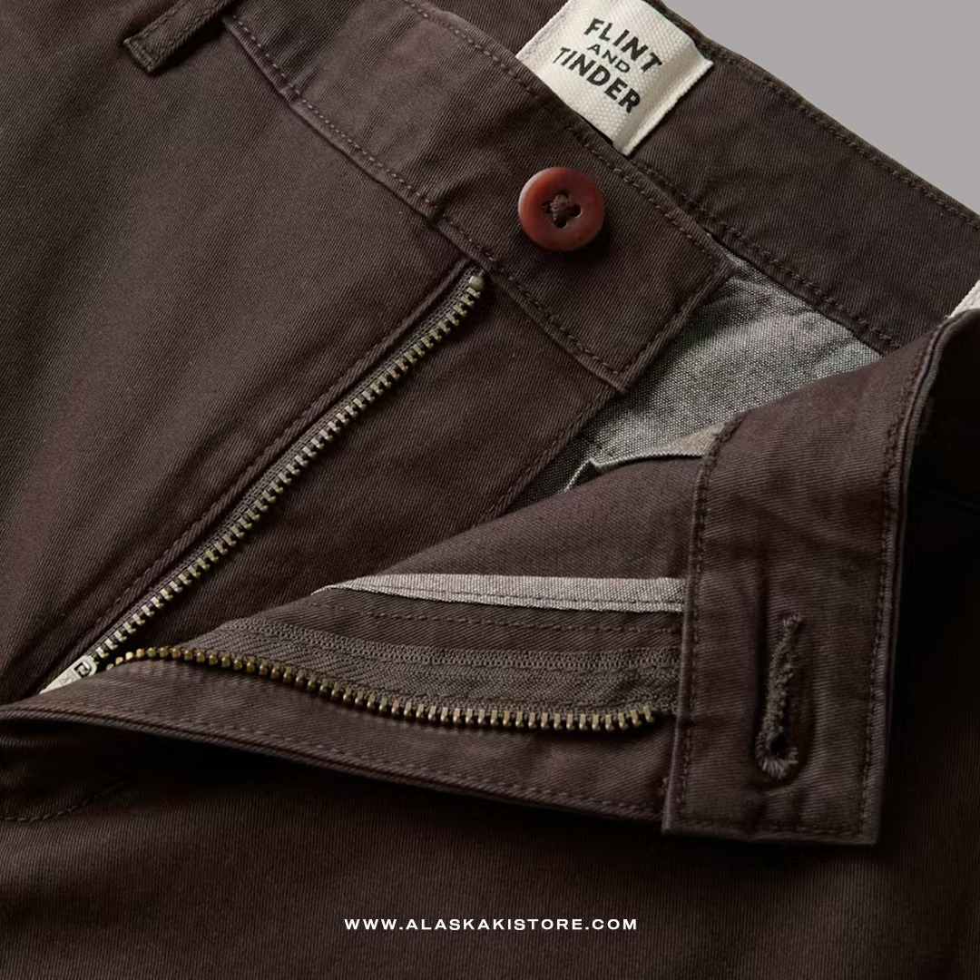 Classic Fit Chino Pants Dark Brown FT5033