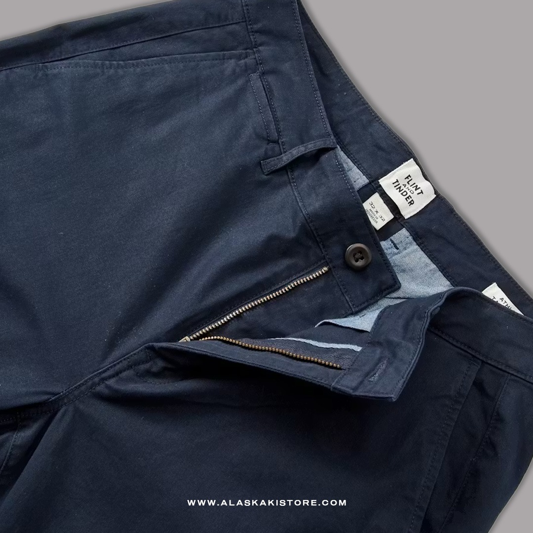 Athletic Tappered Fit Chino Pants Navy FT5029