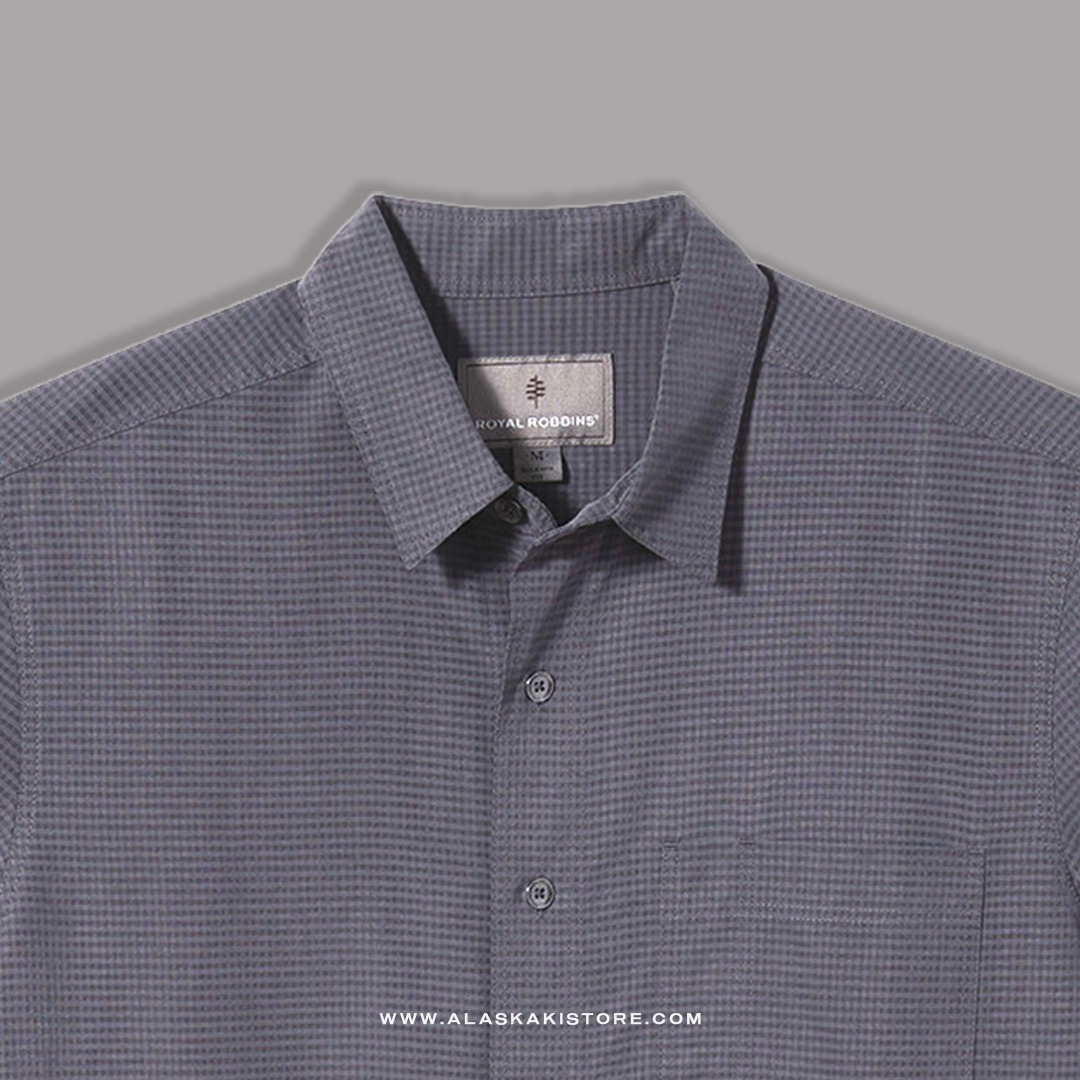 Pucker Dry Short Sleeve Shirt Grey RR2010