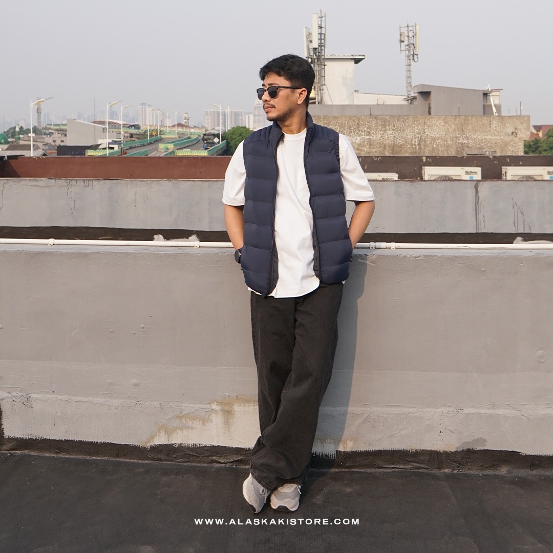 Puffer Vest Jacket Space Navy BS1019