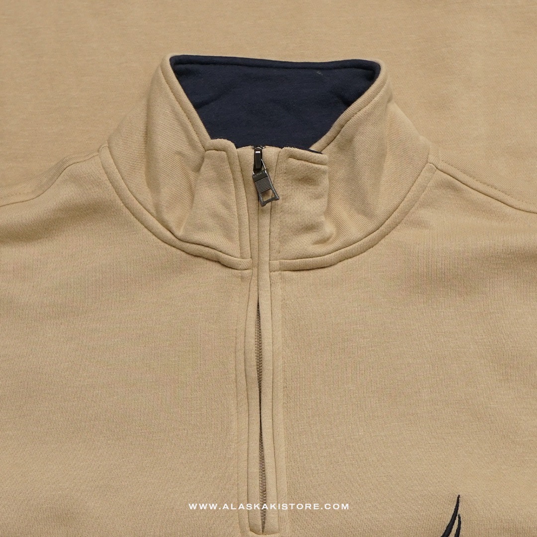 Half Zip Sweatshirt Khaki NC1011