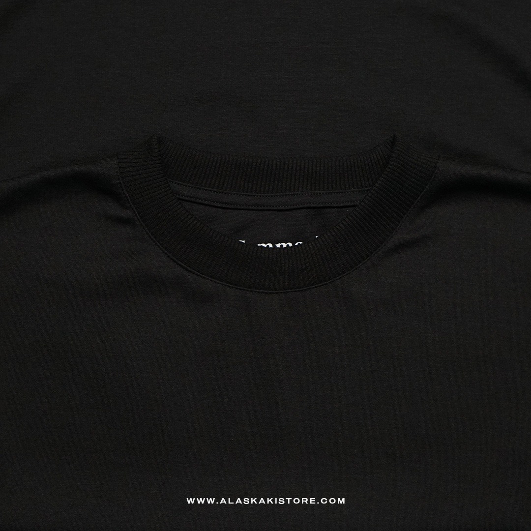 Cotton Blend Heavyweight Oversized Tshirt by Common Issue Black CI4044