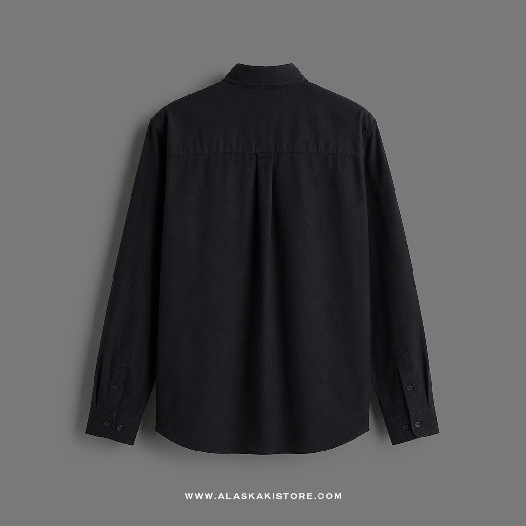 Regular Fit Oxford Shirt Black HM2031
