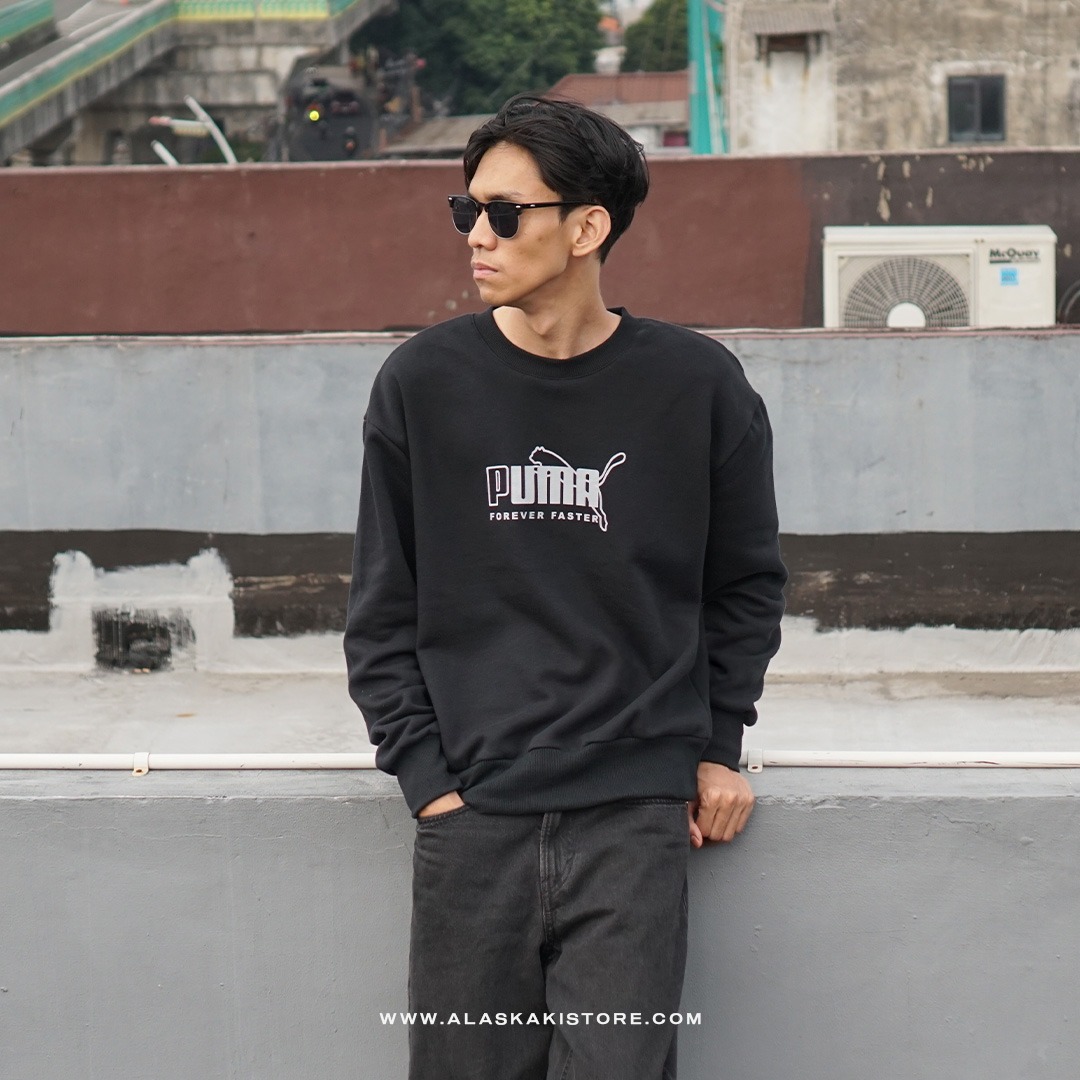 Crewneck Sweatshirt Black PM7001