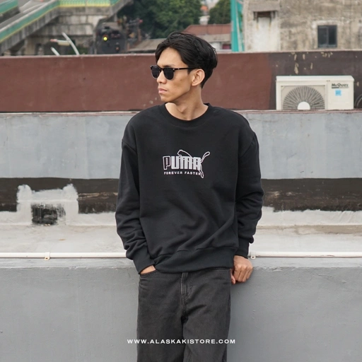 Crewneck Sweatshirt Black PM7001