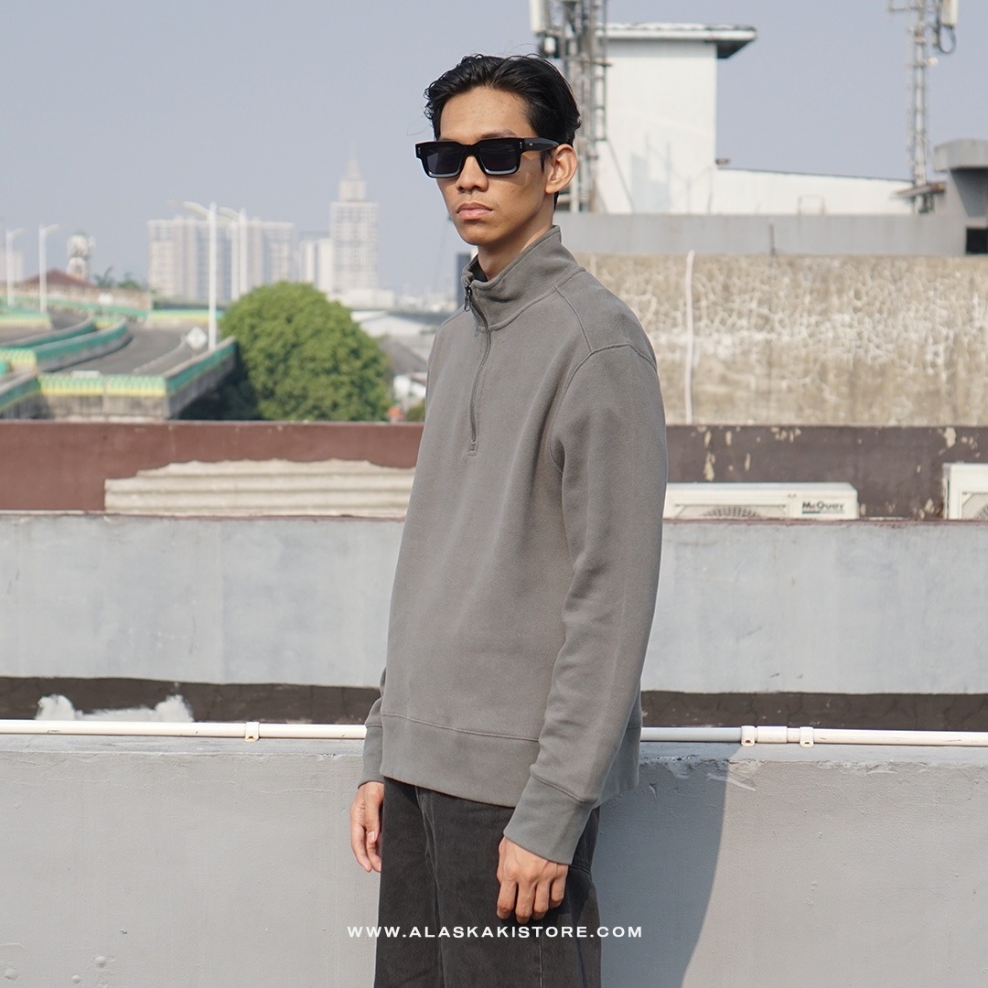 Half Zip Sweatshirt Grey BR7002