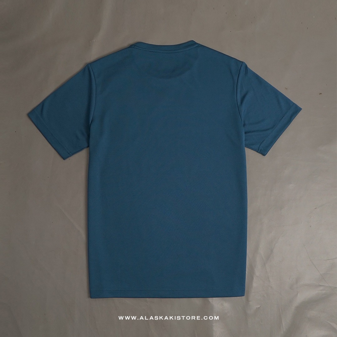 Quickdry Tshirt Green Logo White FL4012