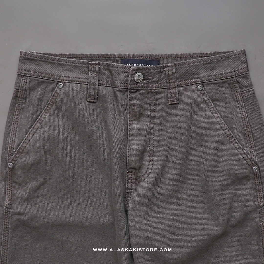 Baggy Carpenter Pants Washed Grey AP5003