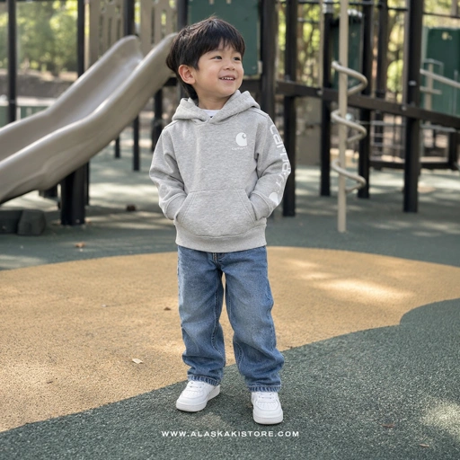 Pullover Hoodie Toddler Grey CR1024